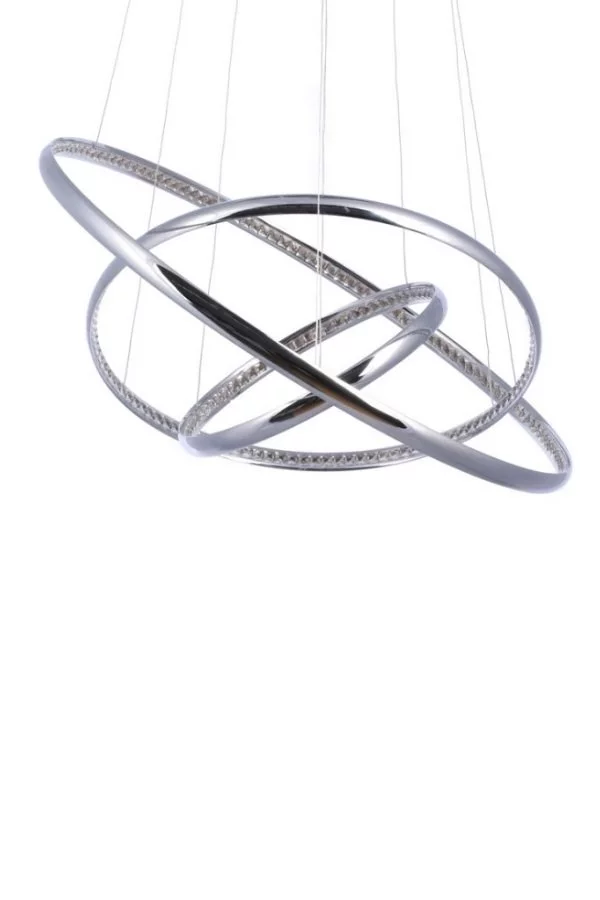   
                        Люстра AZZARDO  (Польша) 15507    
                         в стиле хай-тек.  
                        Тип источника света: встроенные светодиоды led.                         Форма: круг.                         Цвета плафонов и подвесок: серый.                         Материал: алюминий.                          фото 4