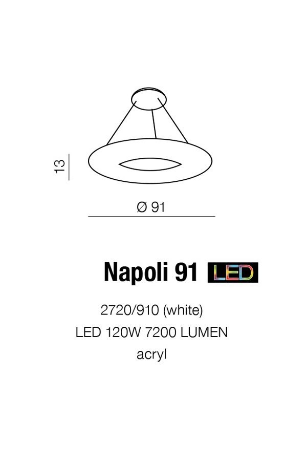   
                        Люстра AZZARDO (Польща) 15513    
                         у стилі модерн.  
                        Тип джерела світла: вбудовані світлодіоди led.                         Форма: коло.                         Кольори плафонів і підвісок: білий.                         Матеріал: акрил.                          фото 3