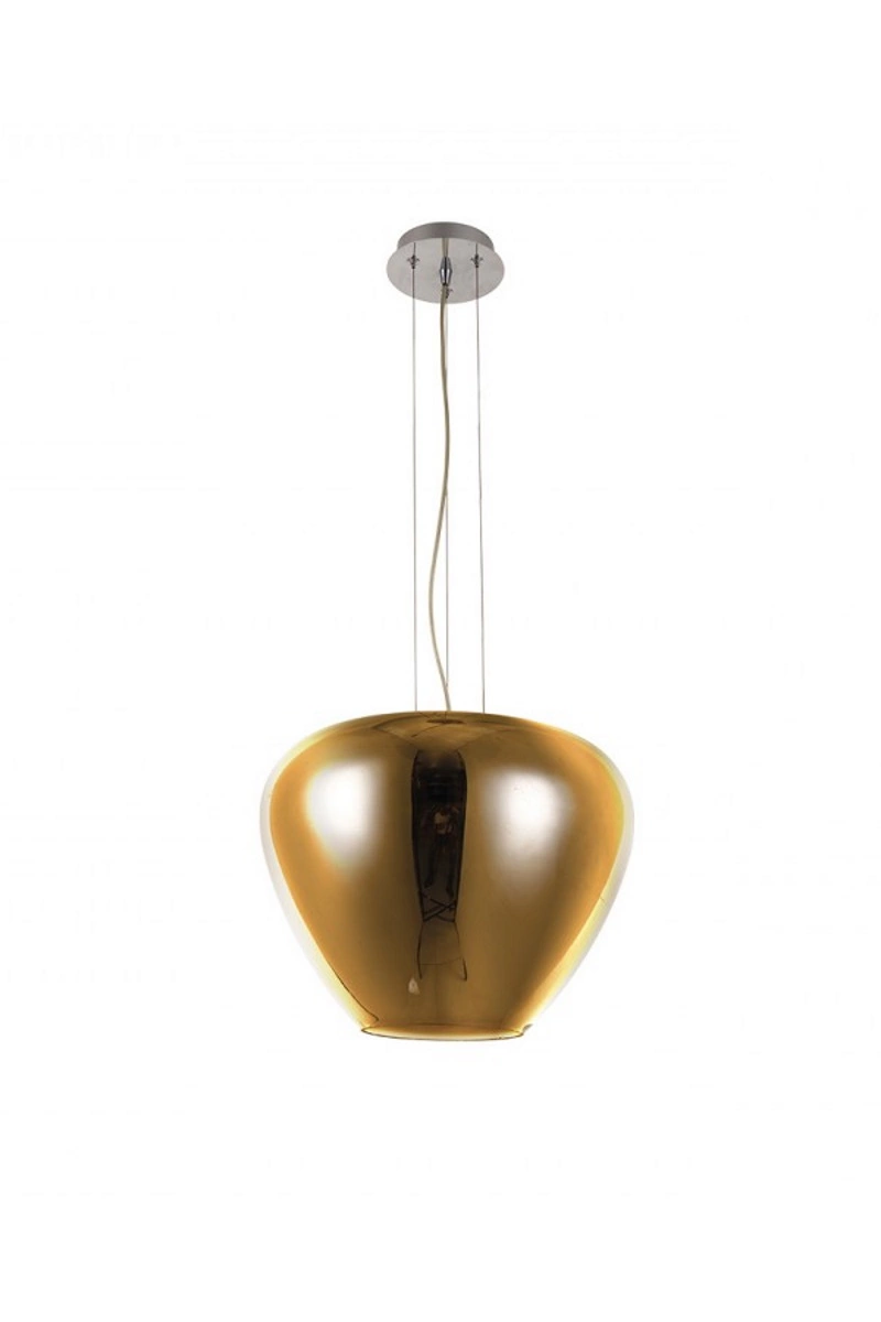  
                        Люстра AZZARDO (Польща) 15554    
                         у стилі Модерн.  
                        Тип джерела світла: світлодіодна лампа, змінна.                         Форма: Коло.                         Кольори плафонів і підвісок: Золото.                         Матеріал: Скло.                          фото 1