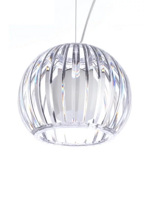   
                        Люстра AZZARDO (Польща) 15592    
                         у стилі Модерн.  
                        Тип джерела світла: світлодіодна лампа, змінна.                         Форма: Куля.                         Кольори плафонів і підвісок: Прозорий, Білий.                         Матеріал: Акрил, Скло.                          фото 2