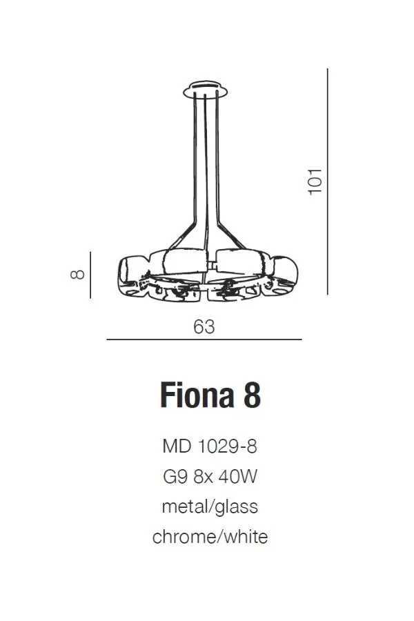Люстра AZZARDO (Польща) 15791    
                         У стилі Модерн.  
                        Тип джерела світла: світлодіодна лампа, змінна.                         Форма: Коло.                         Кольори плафонів і підвісок: Білий.                         Матеріал: Скло.                          фото 3