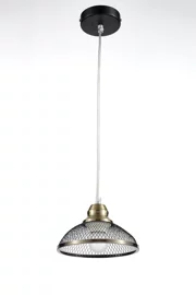   
                        
                        Люстра BLITZ (Германия) 15862    
                         в стиле Лофт.  
                        Тип источника света: светодиодная лампа, сменная.                         Форма: Круг.                         Цвета плафонов и подвесок: Черный, Золото.                         Материал: Металл.                          фото 1