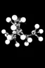   
                        
                        Люстра AZZARDO (Польша) 15952    
                         в стиле Хай-тек.  
                        Тип источника света: светодиодная лампа, сменная.                         Форма: Круг, Молекула.                         Цвета плафонов и подвесок: Серый, Белый.                         Материал: Металл, Стекло.                          фото 3