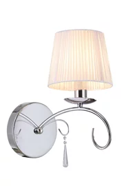   
                        
                        Бра BLITZ (Німеччина) 16069    
                         у стилі Класика.  
                        Тип джерела світла: світлодіодна лампа, змінна.                                                 Кольори плафонів і підвісок: Білий, Прозорий.                         Матеріал: Тканина, Скло.                          фото 1