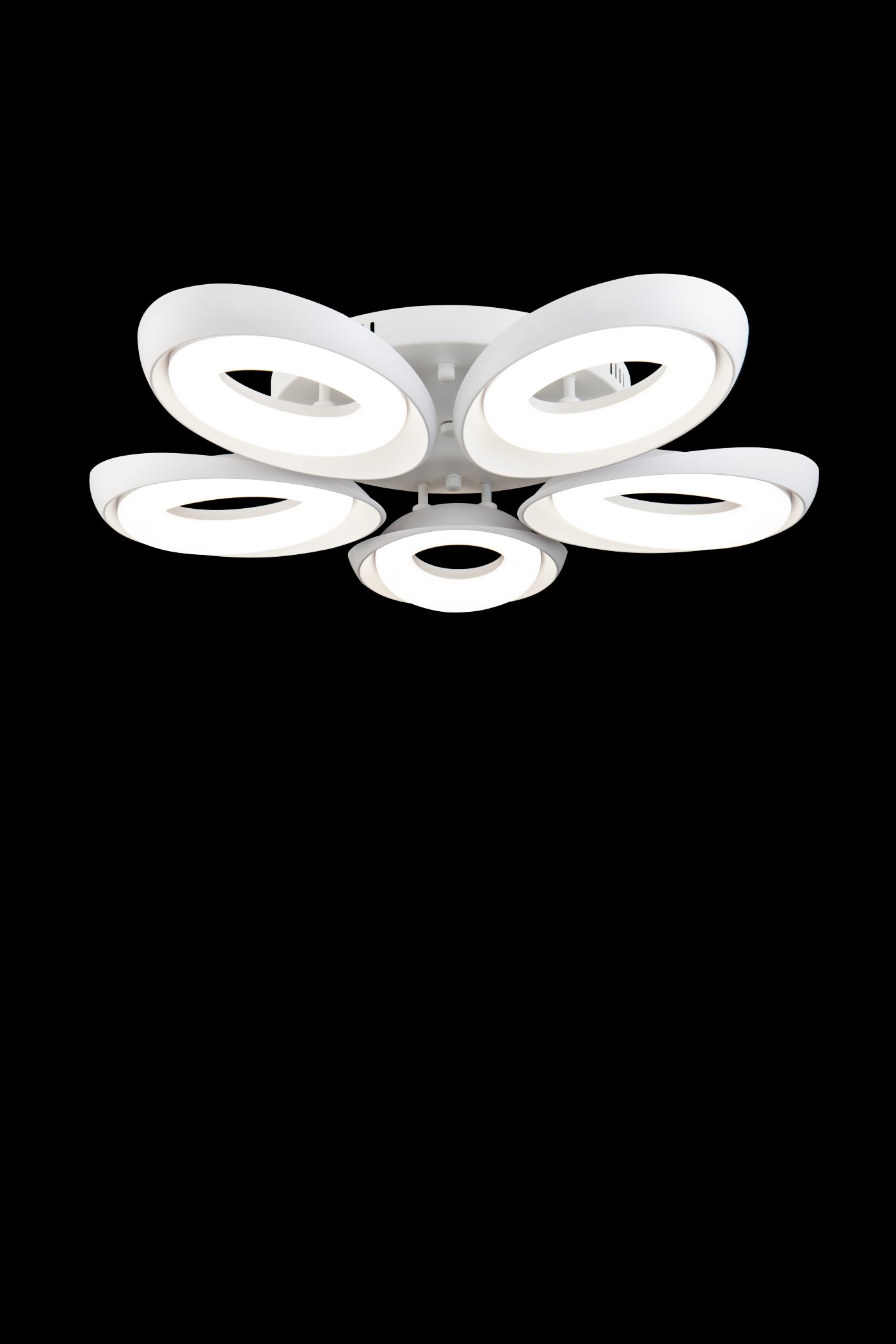   
                        Люстра FREYA (Німеччина) 16133    
                         у стилі модерн.  
                        Тип джерела світла: вбудовані світлодіоди led.                         Форма: коло.                         Кольори плафонів і підвісок: білий.                         Матеріал: акрил.                          фото 2