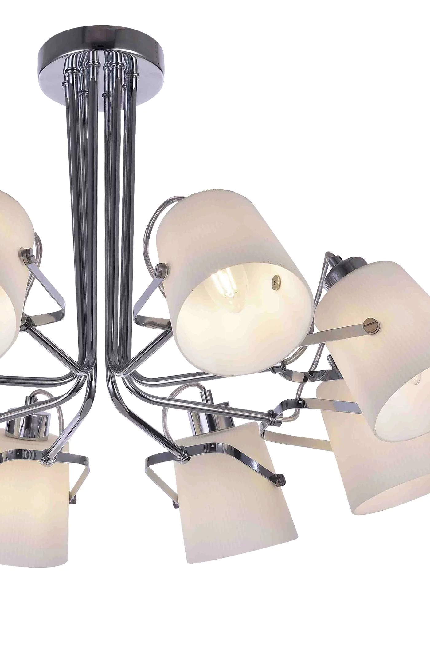   
                        
                        Люстра FREYA (Німеччина) 16188    
                         у стилі Модерн.  
                        Тип джерела світла: світлодіодна лампа, змінна.                         Форма: Коло.                         Кольори плафонів і підвісок: Білий.                         Матеріал: Скло.                          фото 3