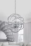   
                        
                        Люстра NB LIGHT (Україна) 16450    
                         У стилі Лофт.  
                        Тип джерела світла: світлодіодна лампа, змінна.                         Форма: Куля.                         Кольори плафонів і підвісок: Срібло, Прозорий.                         Матеріал: Метал, Кришталь.                          фото 2