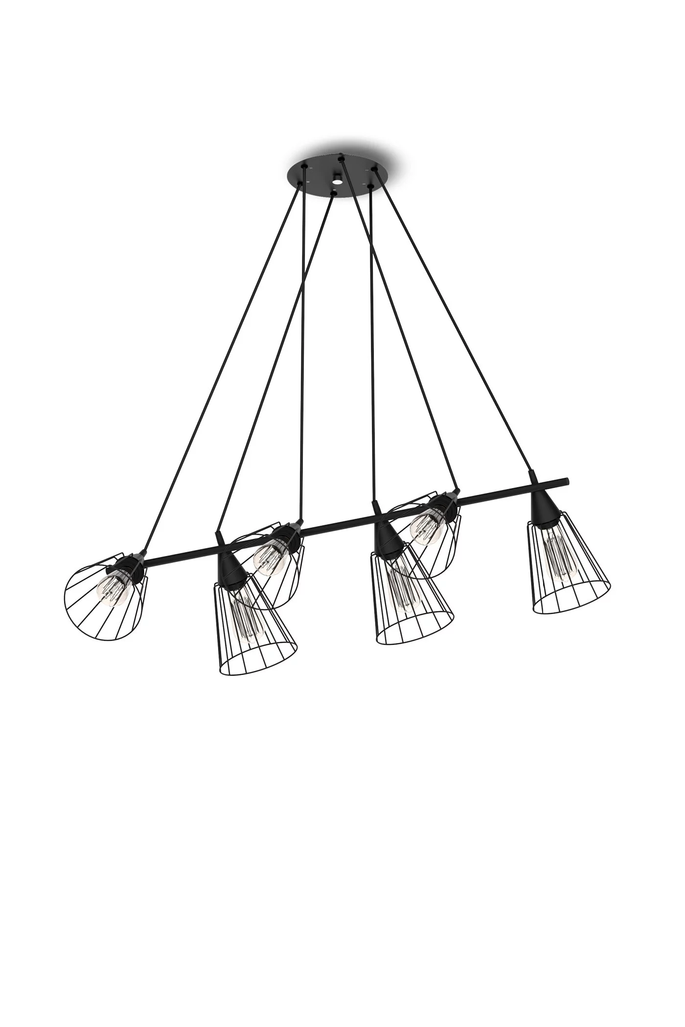   
                        
                        Люстра NB LIGHT (Україна) 16757    
                         у стилі Лофт.  
                        Тип джерела світла: світлодіодна лампа, змінна.                         Форма: Прямокутник.                         Кольори плафонів і підвісок: Чорний.                         Матеріал: Метал.                          фото 1