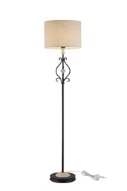   
                        
                        Торшер MAYTONI (Німеччина) 17056    
                         у стилі Прованс.  
                        Тип джерела світла: світлодіодна лампа, змінна.                                                 Кольори плафонів і підвісок: Білий.                         Матеріал: Тканина, Пластик.                          фото 1