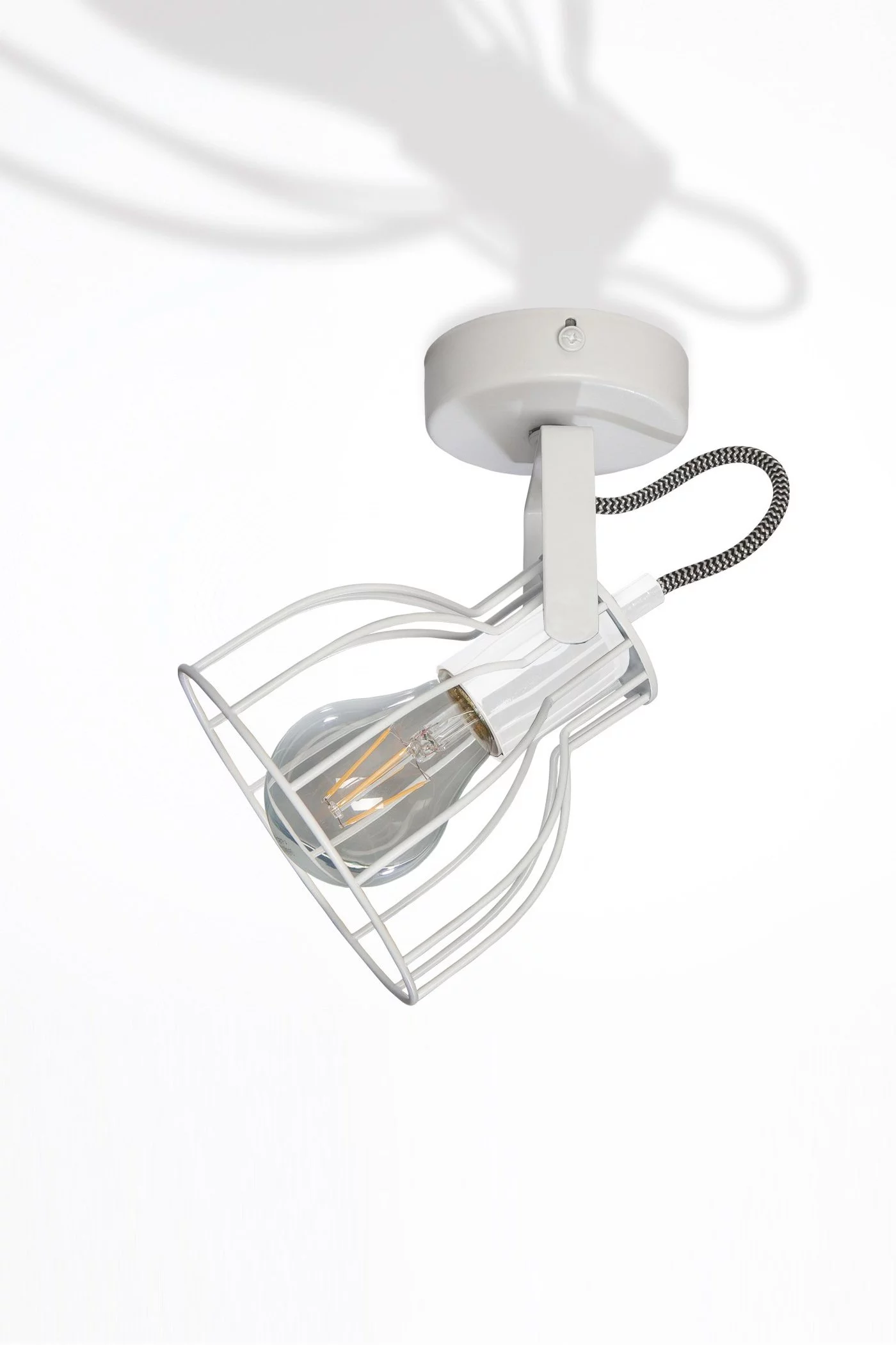   
                        Точечный светильник NB LIGHT  (Украина) 17207    
                         в стиле Лофт.  
                        Тип источника света: светодиодная лампа, сменная.                         Форма: Круг.                         Цвета плафонов и подвесок: Белый.                         Материал: Металл.                          фото 1