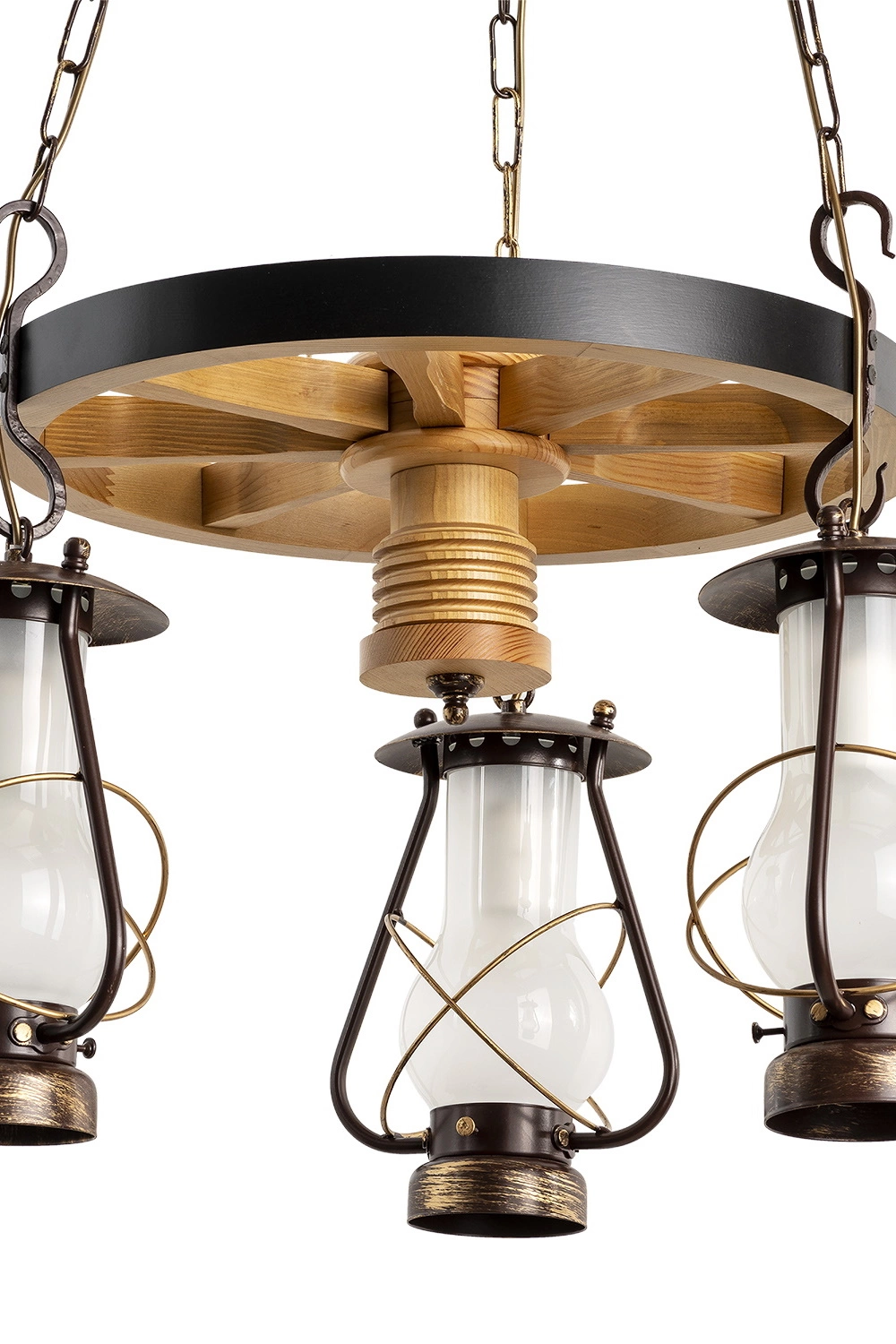   
                        
                        Люстра NB LIGHT (Україна) 17263    
                         У стилі Кантрі.  
                        Тип джерела світла: світлодіодна лампа, змінна.                         Форма: Колесо.                         Кольори плафонів і підвісок: Білий.                         Матеріал: Скло.                          фото 4