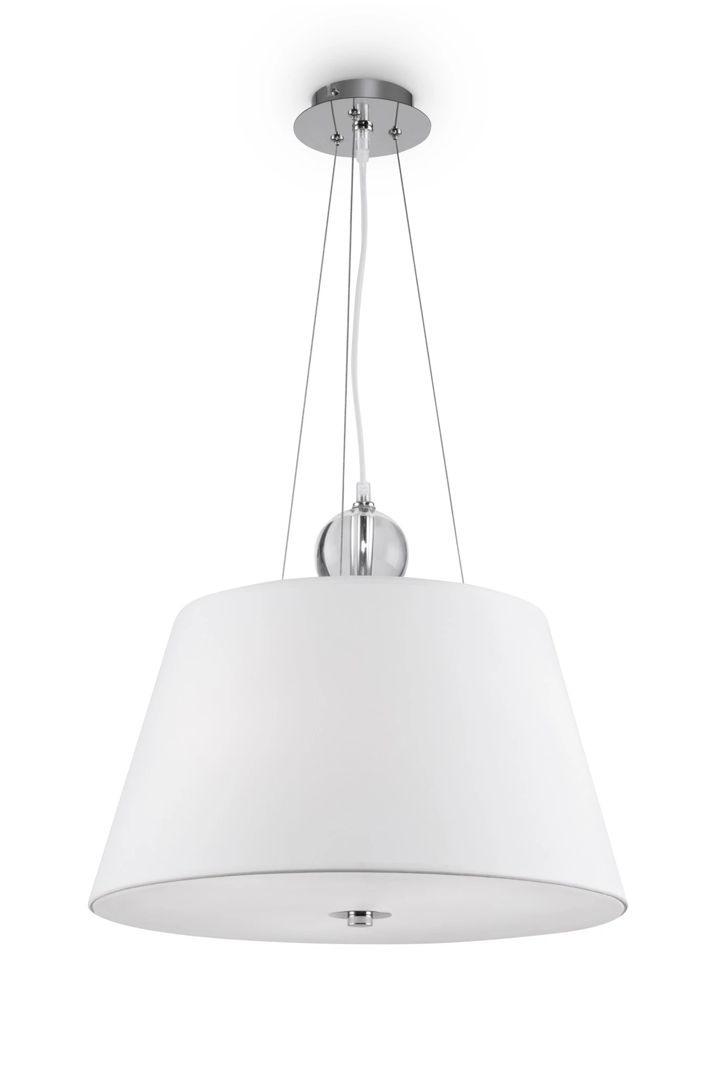  
                        Люстра MAYTONI (Німеччина) 17381    
                         у стилі Модерн.  
                        Тип джерела світла: світлодіодна лампа, змінна.                         Форма: Коло.                         Кольори плафонів і підвісок: Білий.                         Матеріал: Тканина, Пластик.                          фото 1
