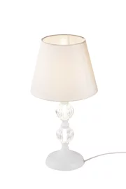   
                        Настільна лампа FREYA (Німеччина) 17398    
                         у стилі Класика.  
                        Тип джерела світла: світлодіодна лампа, змінна.                                                 Кольори плафонів і підвісок: Рожевий.                         Матеріал: Тканина, Пластик.                          фото 1
