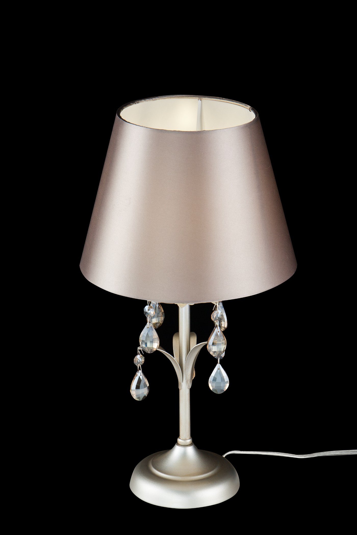   
                        Настільна лампа FREYA (Німеччина) 17439    
                         у стилі класика.  
                        Тип джерела світла: cвітлодіодні led, енергозберігаючі, розжарювання.                                                 Кольори плафонів і підвісок: прозорий, коричневий.                         Матеріал: скло, тканина, пластик.                          фото 5