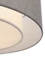   
                        Светильник потолочный MAYTONI  (Германия) 17462    
                         в стиле Модерн.  
                        Тип источника света: светодиодная лампа, сменная.                         Форма: Круг.                         Цвета плафонов и подвесок: Серый.                         Материал: Ткань, Пластик.                          фото 3
