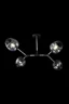   
                        
                        Люстра FREYA (Німеччина) 17469    
                         у стилі Хай-тек.  
                        Тип джерела світла: світлодіодна лампа, змінна.                         Форма: Коло, Молекула.                         Кольори плафонів і підвісок: Сірий.                         Матеріал: Скло.                          фото 2