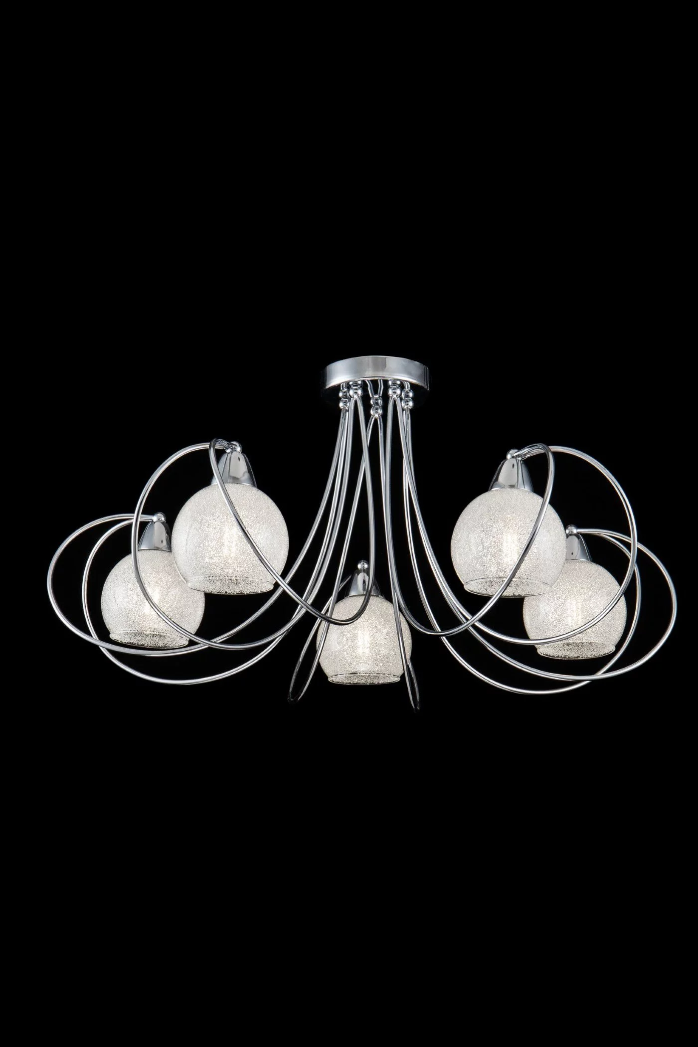   
                        Люстра FREYA  (Германия) 17500    
                         в стиле Модерн.  
                        Тип источника света: светодиодная лампа, сменная.                         Форма: Круг.                         Цвета плафонов и подвесок: Прозрачный.                         Материал: Стекло.                          фото 2