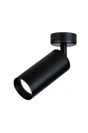   
                        Точковий світильник MAYTONI (Німеччина) 17503    
                         у стилі лофт.  
                        Тип джерела світла: cвітлодіодні led, галогенні.                         Форма: циліндр.                         Кольори плафонів і підвісок: чорний.                         Матеріал: алюміній.                          фото 1