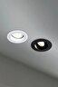   
                        Точковий світильник MAYTONI (Німеччина) 17568    
                         у стилі хай-тек.  
                        Тип джерела світла: cвітлодіодні led, галогенні.                         Форма: коло.                         Кольори плафонів і підвісок: чорний.                         Матеріал: алюміній.                          фото 4