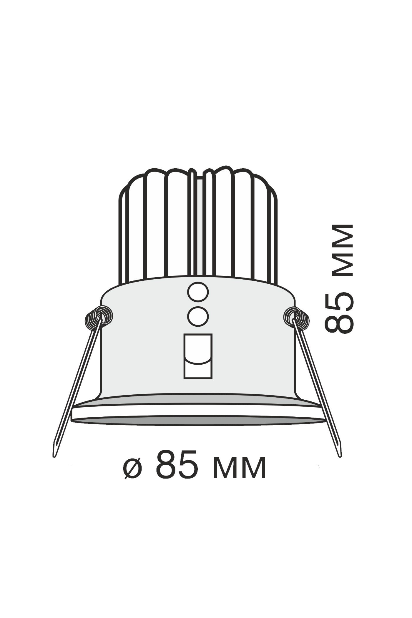   
                        Точковий світильник MAYTONI (Німеччина) 17570    
                         у стилі хай-тек.  
                        Тип джерела світла: вбудовані світлодіоди led.                         Форма: коло.                         Кольори плафонів і підвісок: чорний.                         Матеріал: алюміній.                          фото 3