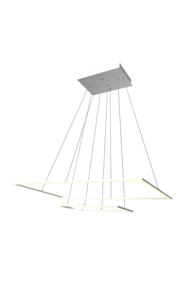   
                        Люстра BLITZ (Німеччина) 17616    
                         у стилі Хай-тек.  
                        Тип джерела світла: вбудований led-модуль, незмінний.                         Форма: Квадрат.                         Кольори плафонів і підвісок: Білий.                         Матеріал: Пластик.                          фото 1
