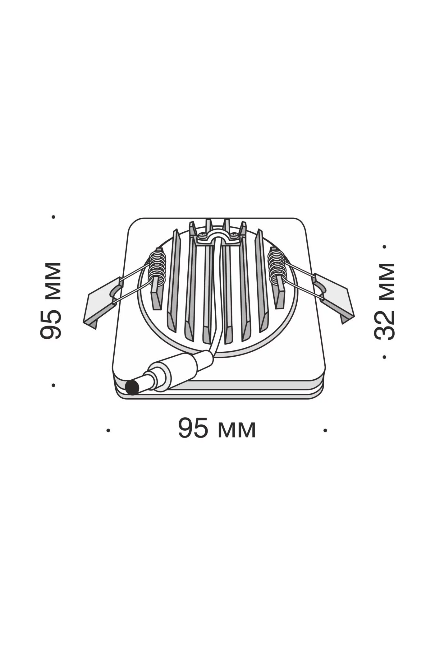   
                        
                        Точковий світильник MAYTONI (Німеччина) 17683    
                         у стилі Модерн.  
                        Тип джерела світла: вбудований led-модуль, незмінний.                         Форма: Квадрат.                         Кольори плафонів і підвісок: Білий.                         Матеріал: Акрил.                          фото 3