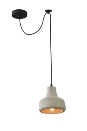   
                        Люстра MAYTONI (Німеччина) 17761    
                         у стилі Лофт, Скандинавський.  
                        Тип джерела світла: світлодіодна лампа, змінна.                         Форма: Коло.                         Кольори плафонів і підвісок: Сірий.                         Матеріал: Бетон.                          фото 1