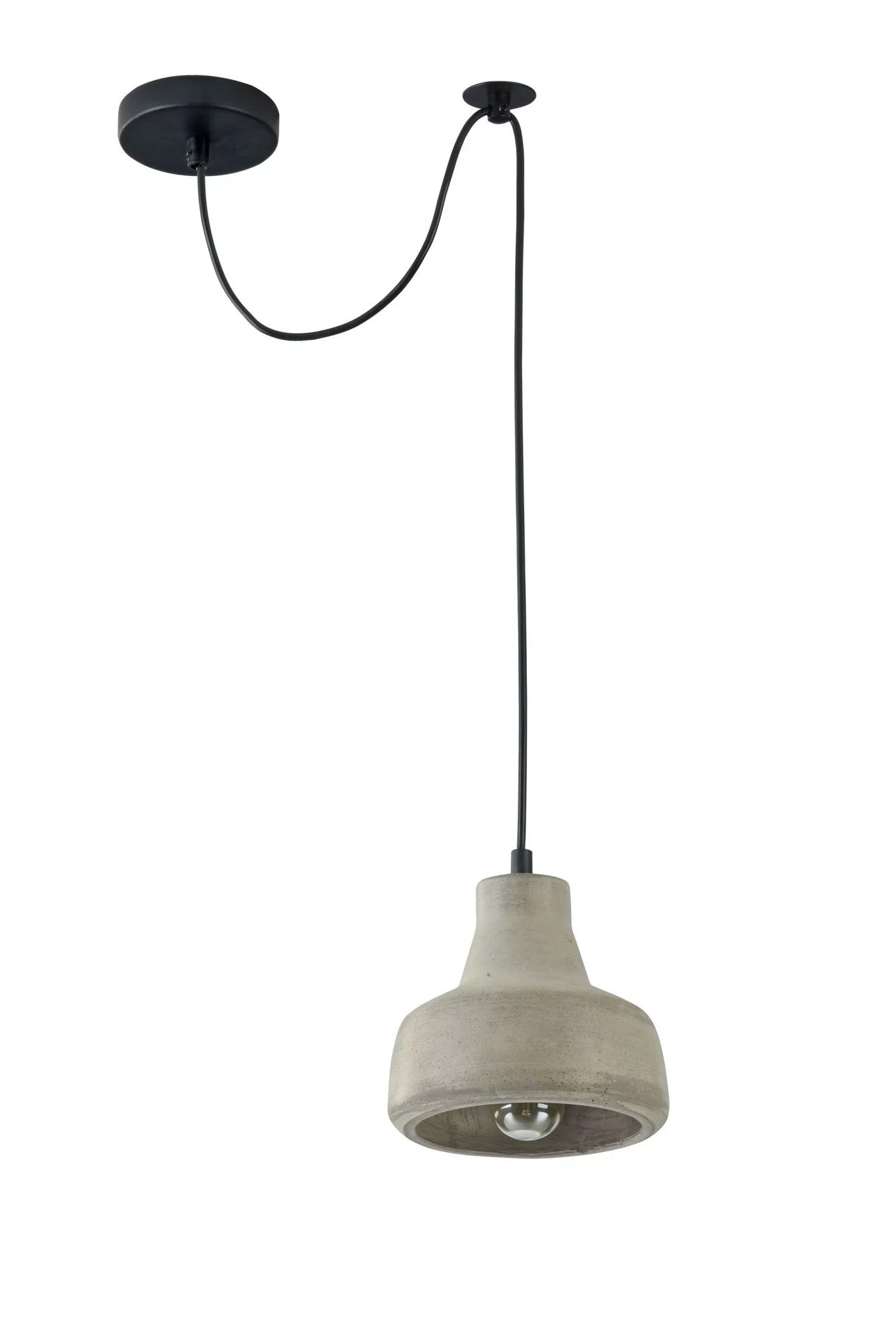   
                        Люстра MAYTONI (Німеччина) 17761    
                         у стилі Лофт, Скандинавський.  
                        Тип джерела світла: світлодіодна лампа, змінна.                         Форма: Коло.                         Кольори плафонів і підвісок: Сірий.                         Матеріал: Бетон.                          фото 2