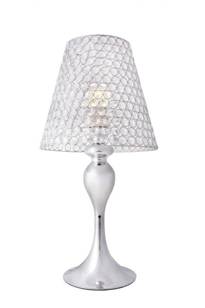   
                        Настільна лампа ZUMALINE (Польща) 18668    
                         у стилі модерн.  
                        Тип джерела світла: cвітлодіодні led, енергозберігаючі, розжарювання.                                                 Кольори плафонів і підвісок: прозорий.                         Матеріал: скло.                          фото 1