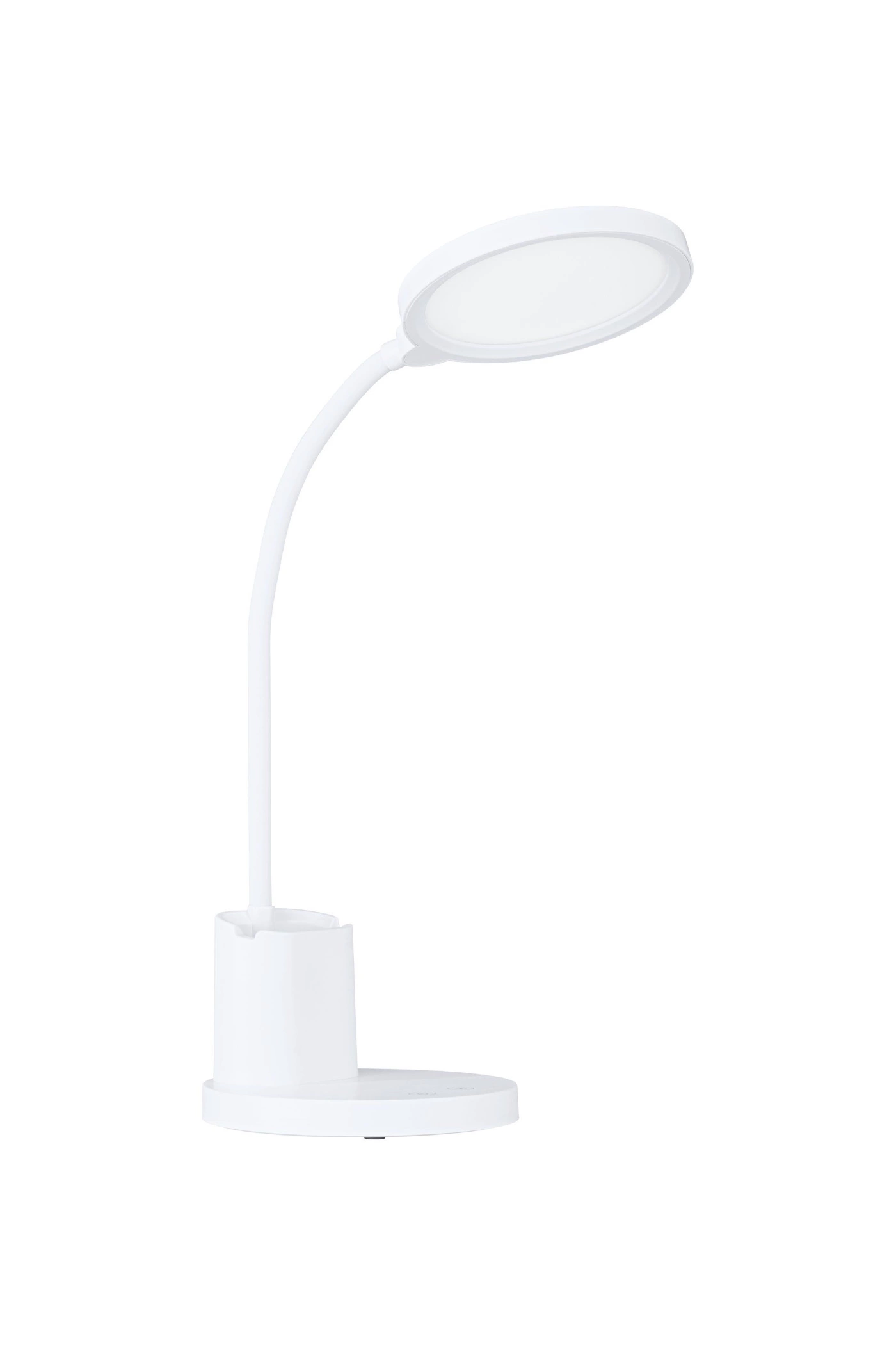   
                        
                        Настільна лампа EGLO (Австрія) 18769    
                         У стилі Хай-тек.  
                        Тип джерела світла: вбудований led-модуль, незмінний.                                                 Кольори плафонів і підвісок: Білий.                         Матеріал: Пластик.                          фото 1