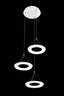   
                        Люстра FREYA (Німеччина) 18837    
                         у стилі хай-тек.  
                        Тип джерела світла: вбудовані світлодіоди led.                         Форма: коло.                         Кольори плафонів і підвісок: білий.                         Матеріал: метал, акрил.                          фото 2