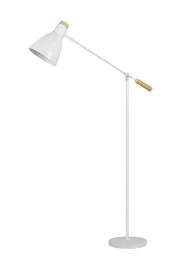   
                        Торшер ZUMALINE  (Польша) 18908    
                         в стиле Лофт.  
                        Тип источника света: светодиодная лампа, сменная.                                                 Цвета плафонов и подвесок: Белый.                         Материал: Металл.                          фото 1