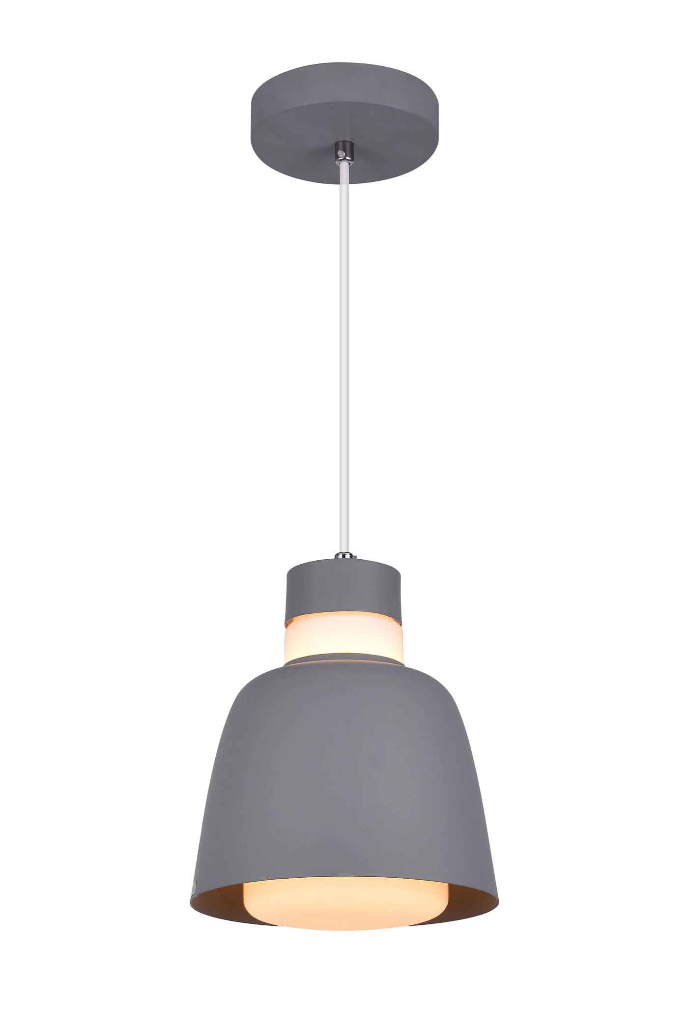   
                        Люстра BLITZ (Німеччина) 19072    
                         у стилі Лофт.  
                        Тип джерела світла: світлодіодна лампа, змінна.                         Форма: Коло.                         Кольори плафонів і підвісок: Сірий, Білий.                         Матеріал: Метал, Скло.                          фото 1