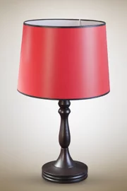   
                        Настільна лампа NB LIGHT (Україна) 19111    
                         у стилі модерн.  
                        Тип джерела світла: cвітлодіодні led, енергозберігаючі, розжарювання.                                                 Кольори плафонів і підвісок: червоний.                         Матеріал: тканина.                          фото 1
