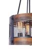   
                        Люстра FREYA (Німеччина) 19219    
                         у стилі кантрі.  
                        Тип джерела світла: cвітлодіодні led, енергозберігаючі, розжарювання.                         Форма: циліндр.                         Кольори плафонів і підвісок: чорний, коричневий.                         Матеріал: метал, дерево.                          фото 3