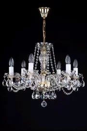   
                        
                        Кришталева люстра ARTGLASS (Чехія) 19282    
                         У стилі Класика.  
                        Тип джерела світла: світлодіодна лампа, змінна.                         Форма: Коло.                         Кольори плафонів і підвісок: Прозорий.                         Матеріал: Кришталь.                          фото 1