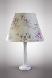   
                        Настільна лампа NB LIGHT (Україна) 19417    
                         у стилі прованс, флористика.  
                        Тип джерела світла: cвітлодіодні led, енергозберігаючі, розжарювання.                                                 Кольори плафонів і підвісок: білий, рожевий, зелений, малюнок.                         Матеріал: тканина.                          фото 1