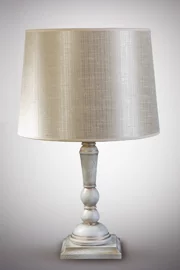   
                        Настільна лампа NB LIGHT (Україна) 19421    
                         у стилі Модерн.  
                        Тип джерела світла: cвітлодіодні led, енергозберігаючі, розжарювання.                                                 Кольори плафонів і підвісок: Бежевий.                         Матеріал: Тканина.                          фото 1