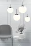   
                        
                        Люстра NORDLUX (Данія) 20190    
                         у стилі Модерн.  
                        Тип джерела світла: світлодіодна лампа, змінна.                         Форма: Сфера.                         Кольори плафонів і підвісок: Білий.                         Матеріал: Скло.                          фото 3