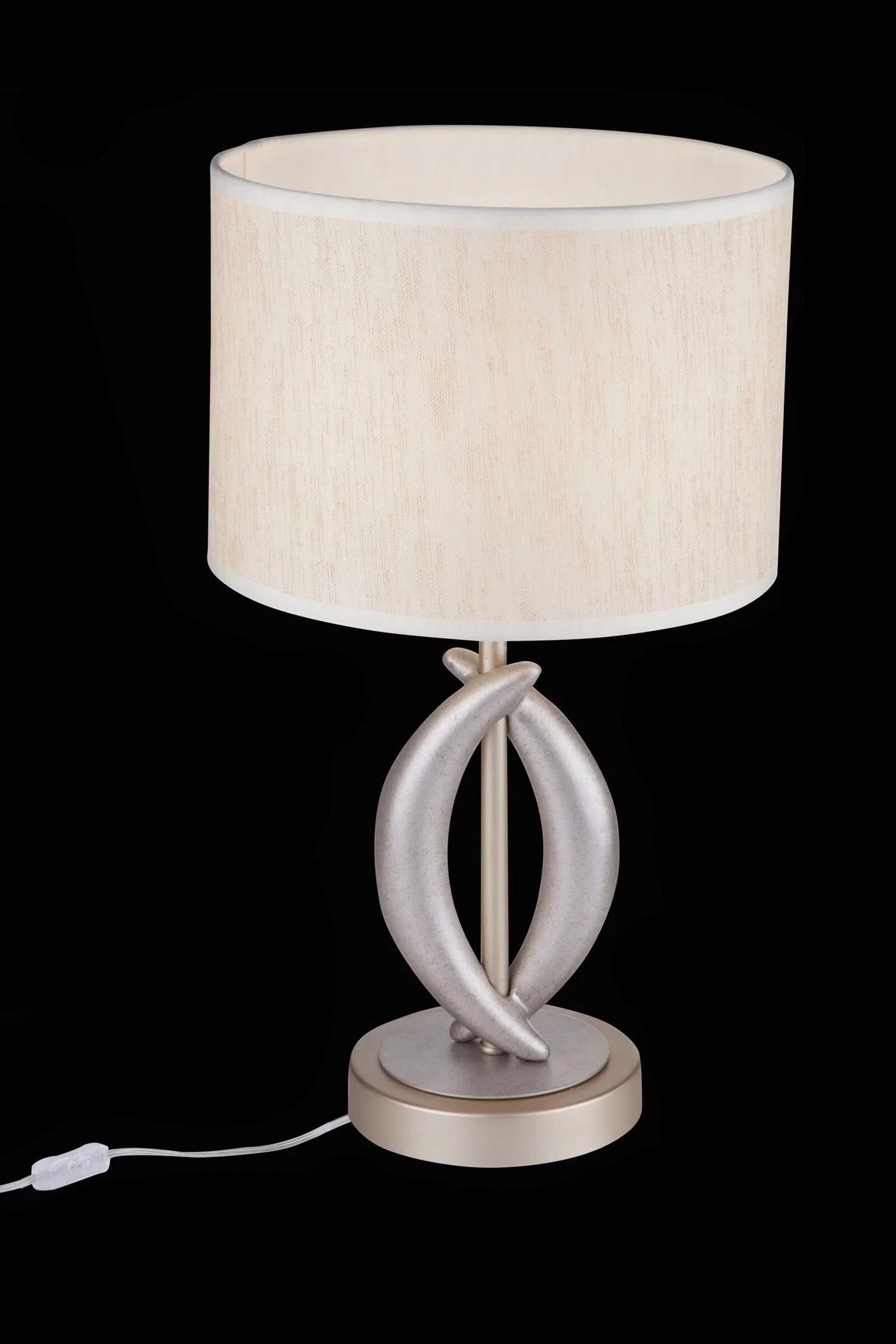   
                        Настільна лампа MAYTONI (Німеччина) 20366    
                         у стилі Прованс.  
                        Тип джерела світла: світлодіодна лампа, змінна.                                                 Кольори плафонів і підвісок: Білий.                         Матеріал: Тканина.                          фото 2