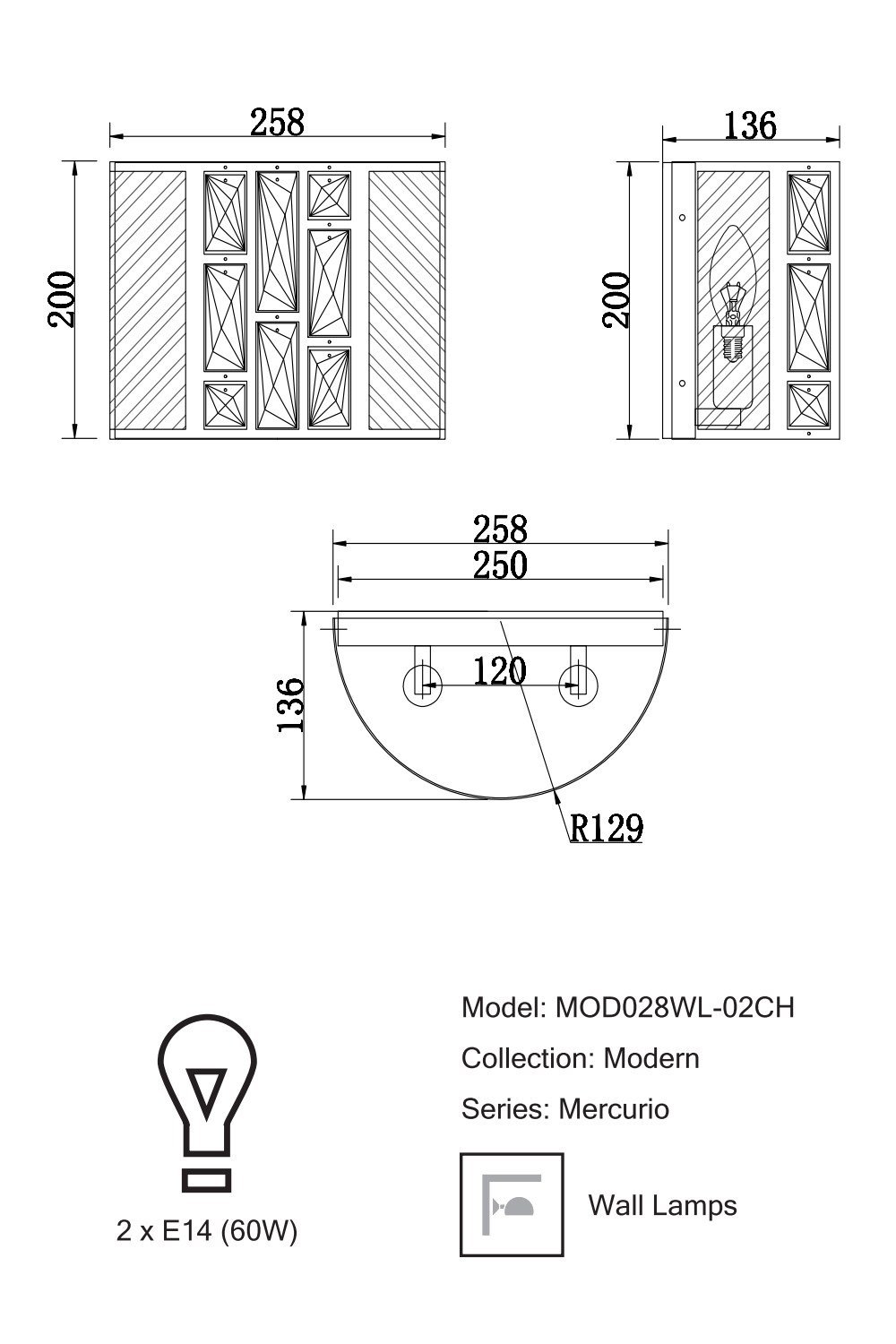  
                        Світильник настінний MAYTONI (Німеччина) 21715    
                         у стилі модерн.  
                        Тип джерела світла: cвітлодіодні led, енергозберігаючі, розжарювання.                                                 Кольори плафонів і підвісок: білий, прозорий.                         Матеріал: тканина, скло.                          фото 2