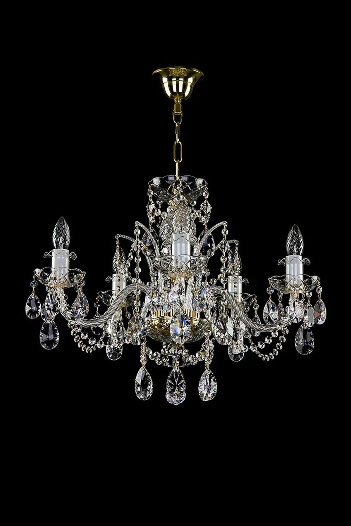   
                        
                        Кришталева люстра ARTGLASS (Чехія) 21959    
                         У стилі Класика.  
                        Тип джерела світла: світлодіодна лампа, змінна.                         Форма: Коло.                         Кольори плафонів і підвісок: Прозорий.                         Матеріал: Кришталь.                          фото 1