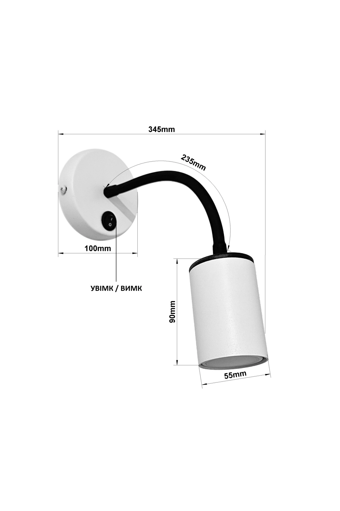   
                        
                        Бра NB LIGHT (Україна) 22155    
                         У стилі Хай-тек.  
                        Тип джерела світла: світлодіодна лампа, змінна.                                                 Кольори плафонів і підвісок: Чорний.                         Матеріал: Метал.                          фото 4