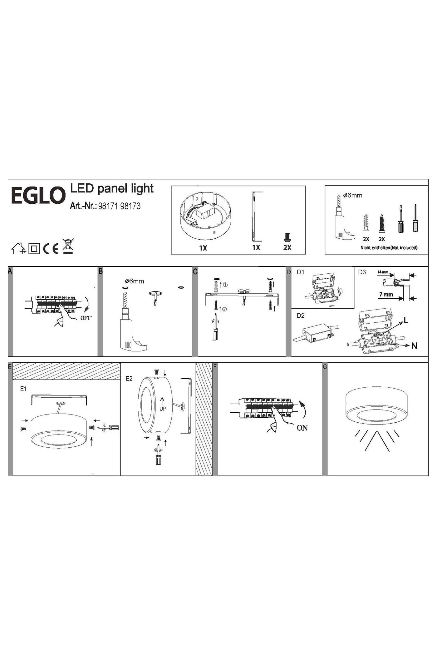   
                        Світильник вуличний EGLO (Австрія) 22349    
                         у стилі модерн.  
                        Тип джерела світла: вбудовані світлодіоди led.                         Форма: квадрат.                         Кольори плафонів і підвісок: білий.                         Матеріал: пластик.                          фото 2