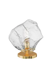   
                        Настільна лампа ZUMALINE (Польща) 22439    
                         у стилі Модерн.  
                        Тип джерела світла: світлодіодна лампа, змінна.                                                 Кольори плафонів і підвісок: Золото, Прозорий.                         Матеріал: Скло, Метал.                          фото 1