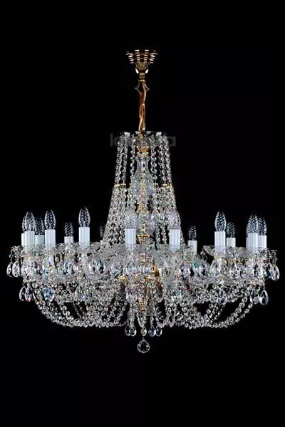 Кришталева люстра ARTGLASS (Чехія) 22439    
                         У стилі Класика.  
                        Тип джерела світла: світлодіодна лампа, змінна.                         Форма: Коло.                         Кольори плафонів і підвісок: Прозорий.                         Матеріал: Кришталь.                          фото 1