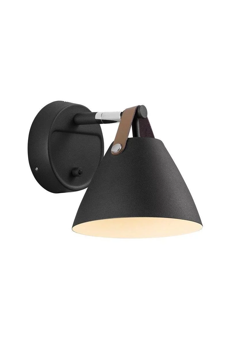   
                        
                        Бра NORDLUX (Дания) 22459    
                         В стиле Лофт.  
                        Тип источника света: светодиодная лампа, сменная.                                                 Цвета плафонов и подвесок: Черный, Бежевый.                         Материал: Металл, Кожа.                          фото 1
