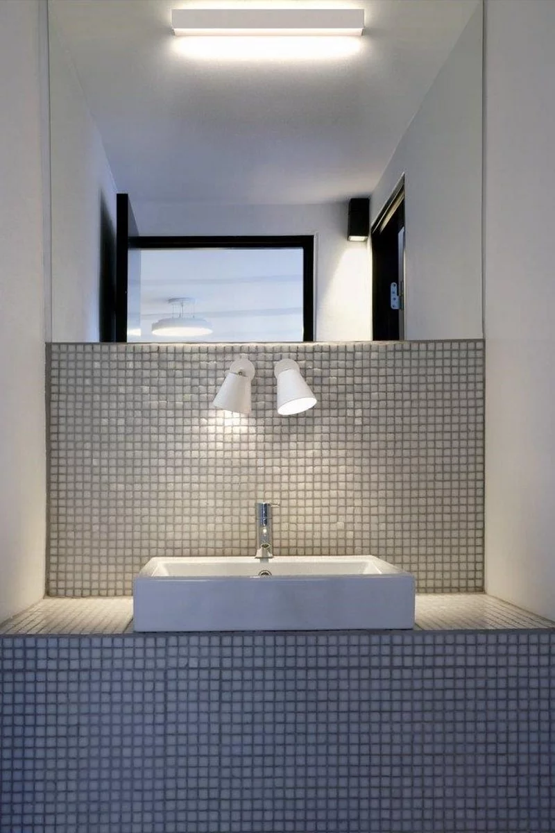   
                        Світильник для ванної NORDLUX (Данія) 22719    
                         у стилі Скандинавський.  
                        Тип джерела світла: cвітлодіодні led, галогенні.                                                 Кольори плафонів і підвісок: Білий.                         Матеріал: Метал, Пластик.                          фото 3