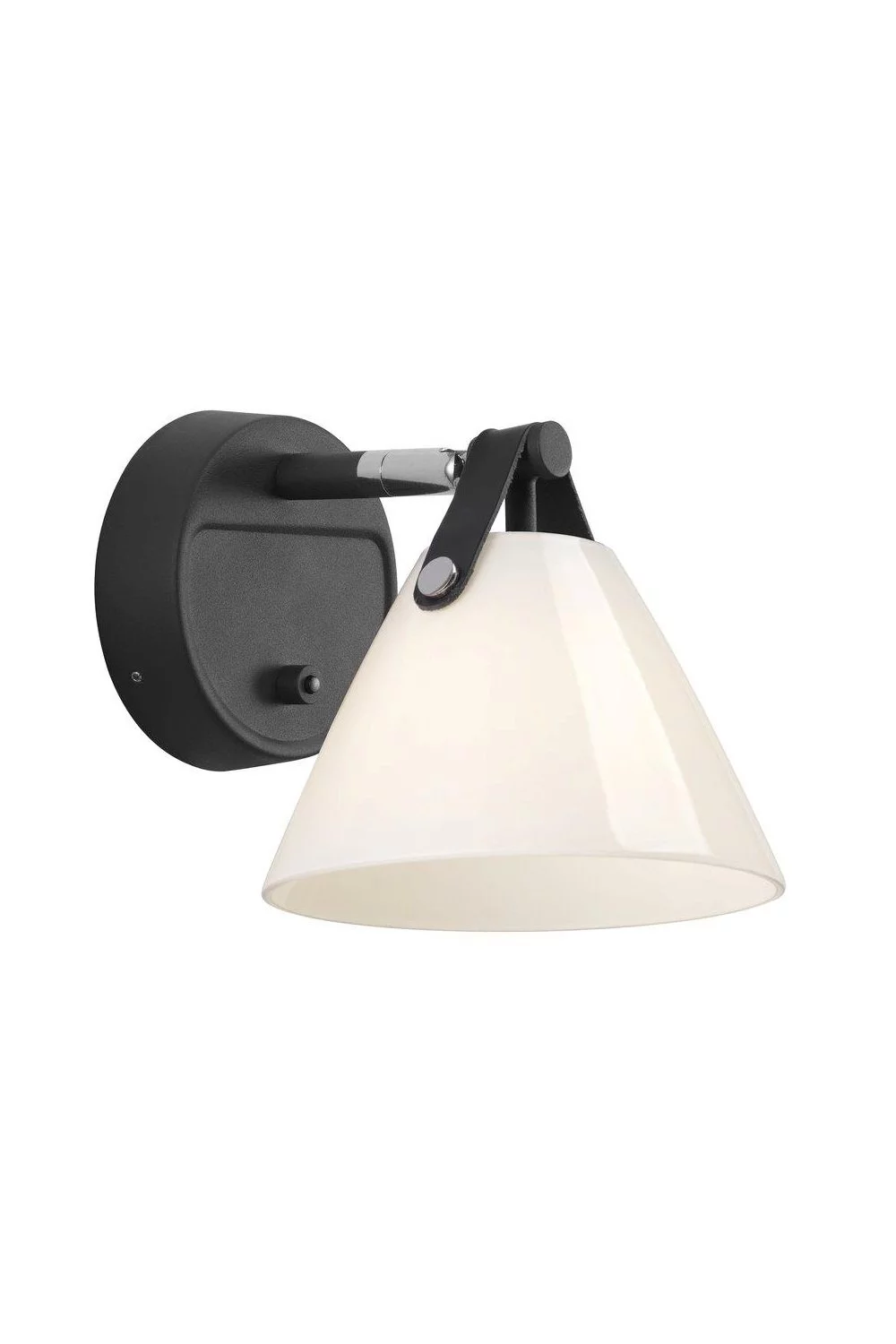   
                        
                        Бра NORDLUX (Данія) 22826    
                         у стилі Модерн.  
                        Тип джерела світла: світлодіодна лампа, змінна.                                                 Кольори плафонів і підвісок: Білий, Чорний.                         Матеріал: Скло, Шкіра.                          фото 1
