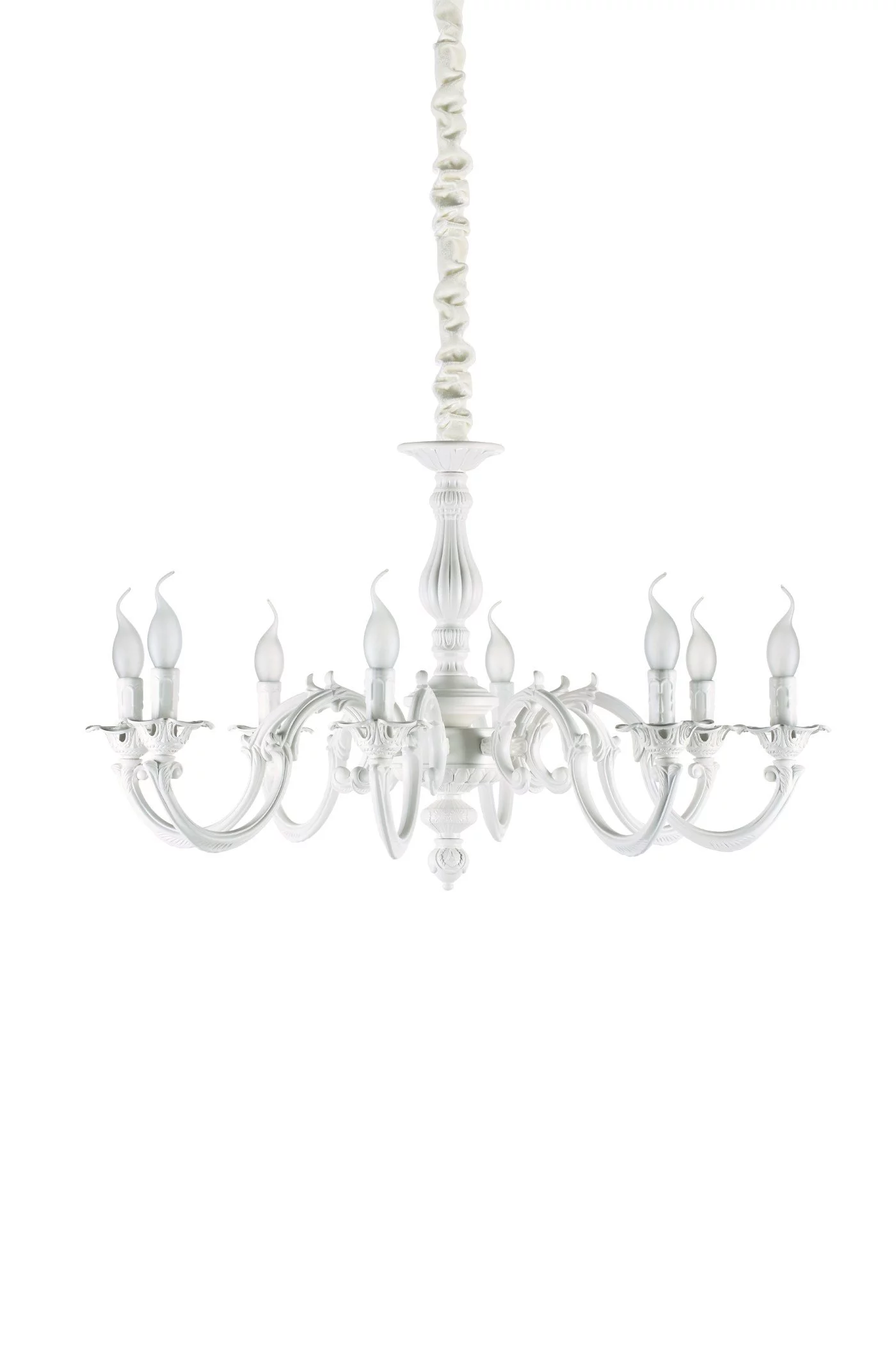   
                        
                        Люстра IDEAL LUX (Италия) 22872    
                         В стиле Классика.  
                        Тип источника света: светодиодная лампа, сменная.                         Форма: Круг.                         Цвета плафонов и подвесок: Белый.                         Материал: Металл.                          фото 1